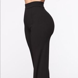 Fashion Nova black high waisted dress pants